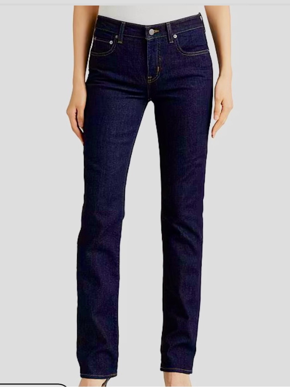 Ralph Lauren Women's Straight Leg Jeans - Dark Indigo